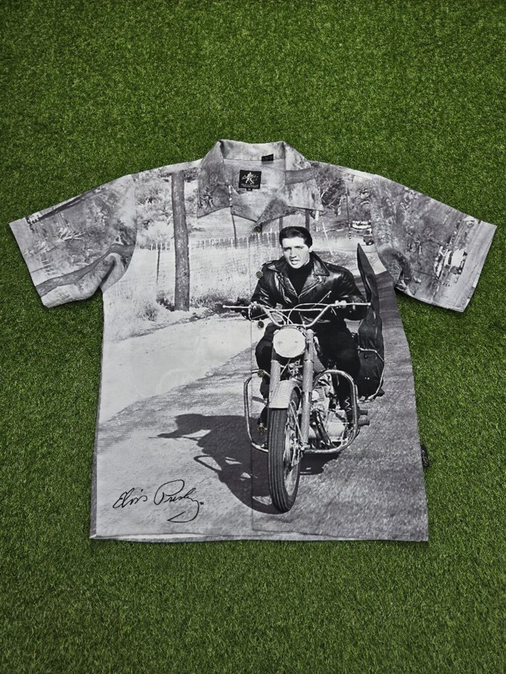 Elvis Presley Dragonfly Shirt Mens Medium Motorcycle Graphic King of Rock & Roll